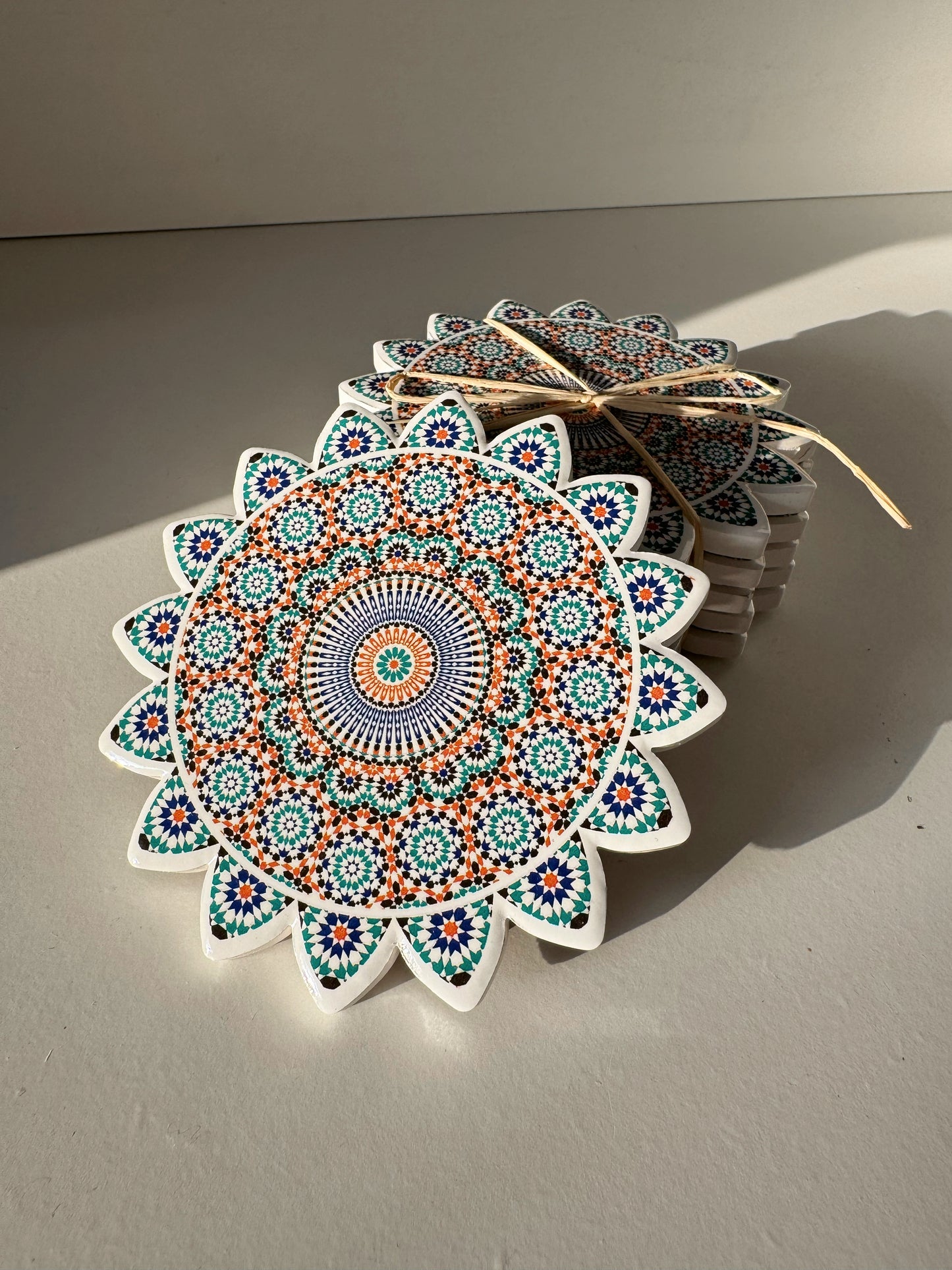 Moroccan Ceramic Coaster - Fès