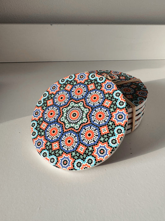 Moroccan Ceramic Coaster - Tanger