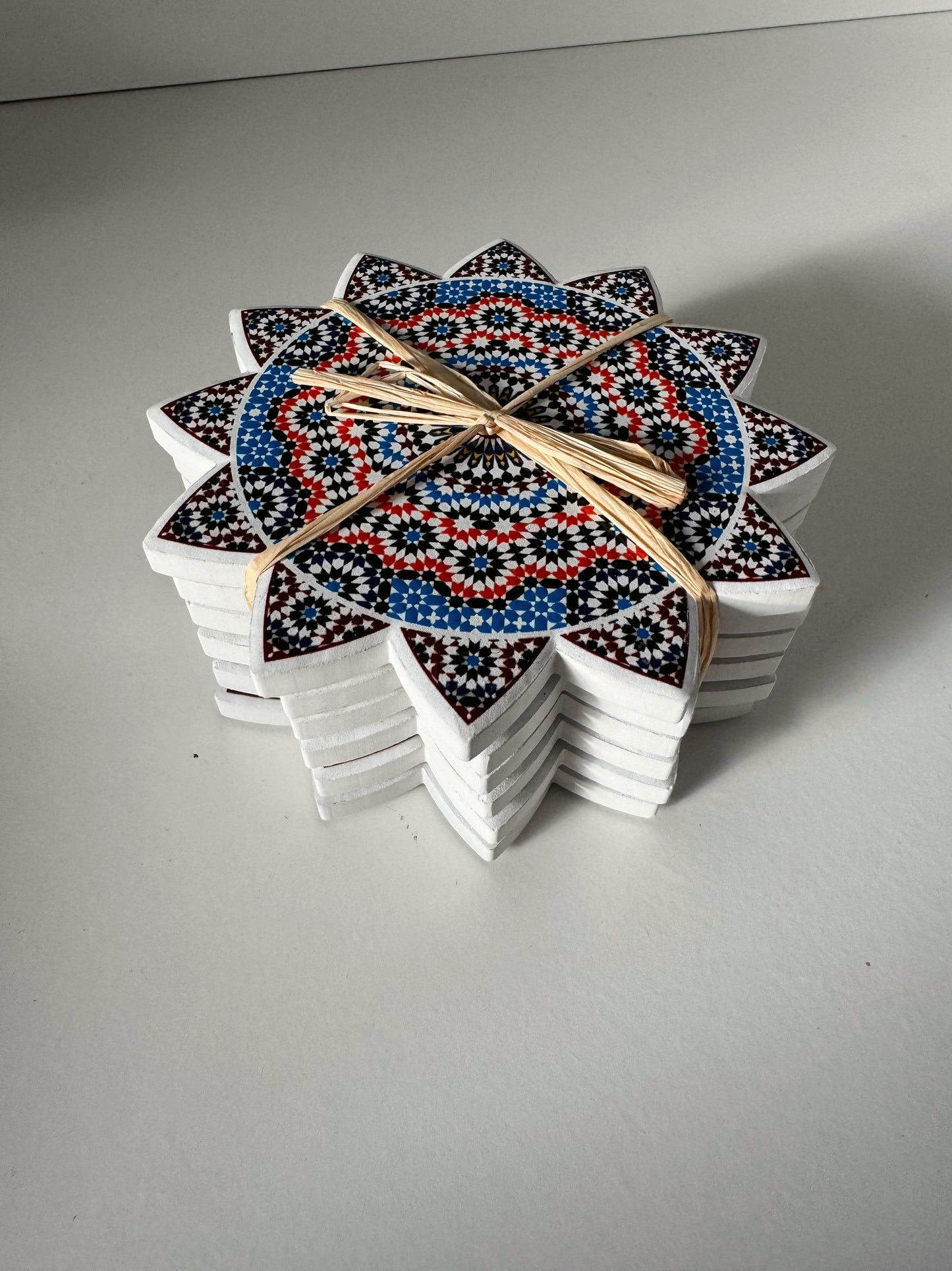 Moroccan Ceramic Coaster - Agadir