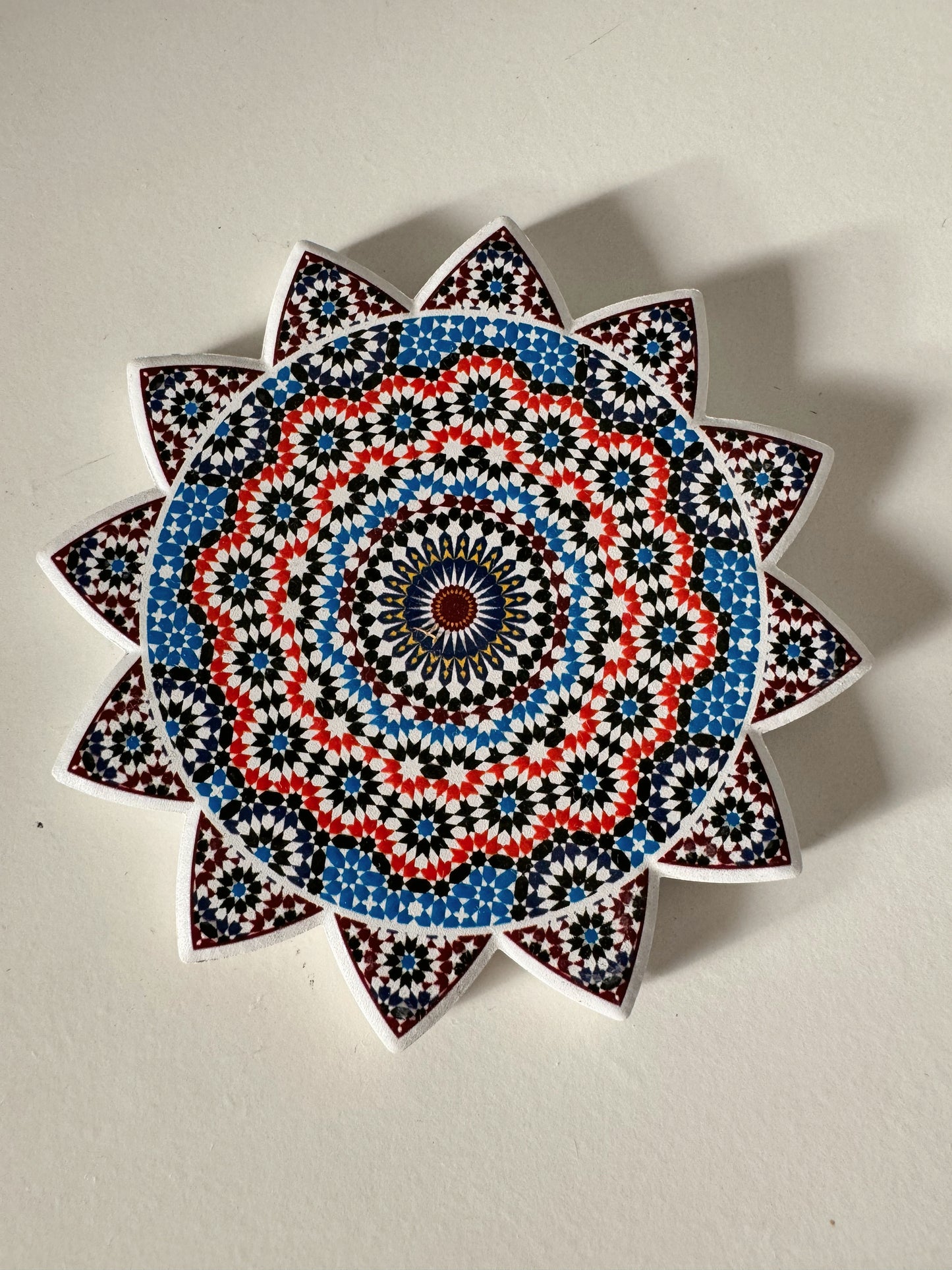 Moroccan Ceramic Coaster - Agadir